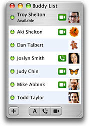iChat Buddy List
